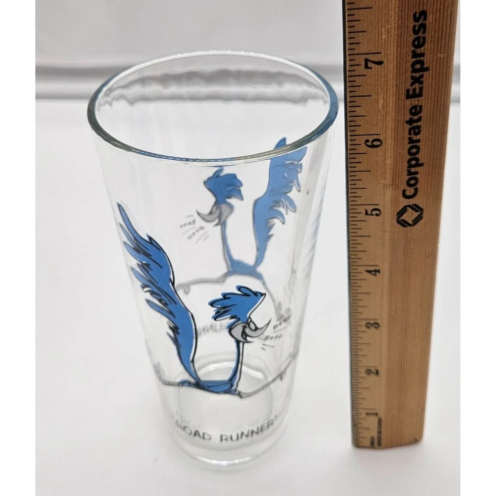 Vintage Pepsi Road Runner Collector Series Glass 1973 Warner Bros Beep Beep‎
